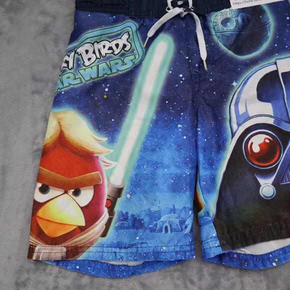 Star Wars Shorts Boys XS Multicolor Angry Birds Drawstring Stretchable Waist - Picture 12 of 16